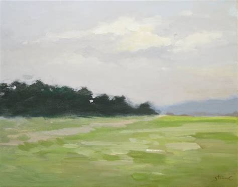 Grass Field Painting | Grass painting, Original landscape painting, Landscape design drawings