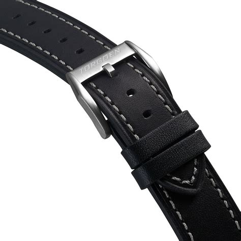 Black Leather Strap - 22mm Watch Strap for Men | – Torgoen