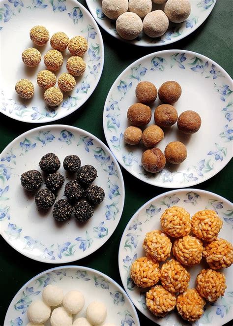 Various Types of Laddu Prepared during Bihu Festival. Stock Image - Image of breakfast, dairy ...