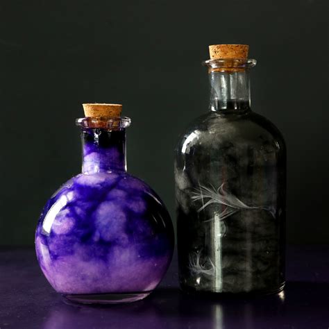 DIY Halloween Nebula Jars and Potion Bottles - Karen Kavett