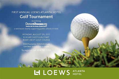 Golf tournament Flyer Template Beautiful Everything Midtown atlanta Join Loews atlanta Hotel for ...