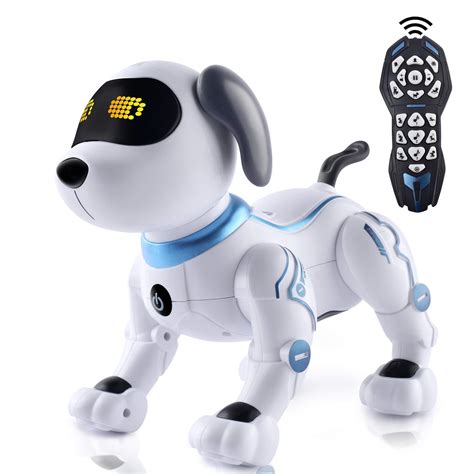 K16A Electronic Pets Remote Control Programable Robot Stunt Intelligent Dog With Sound ...