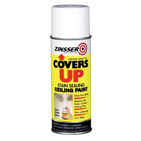 Zinsser 13 oz. Covers Up Paint and Primer in One Spray for Ceilings-(6-Pack)-3688 - The Home Depot