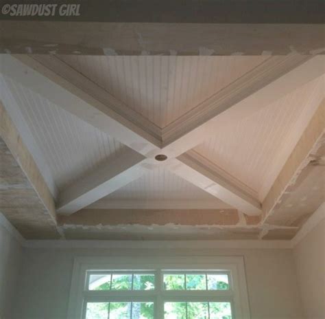 How to Build a Box Beam Ceiling - Sawdust Girl®