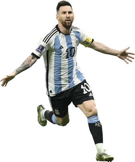 Lionel Messi Argentina football render - FootyRenders