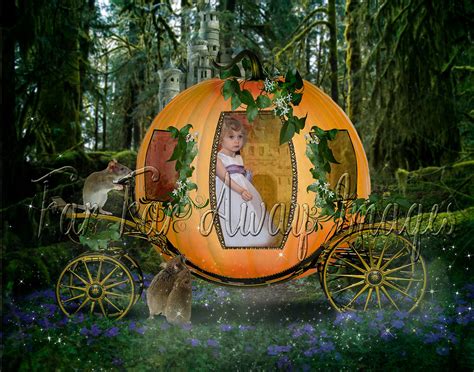 Cinderella Pumpkin Carriage and Background - Etsy Sweden