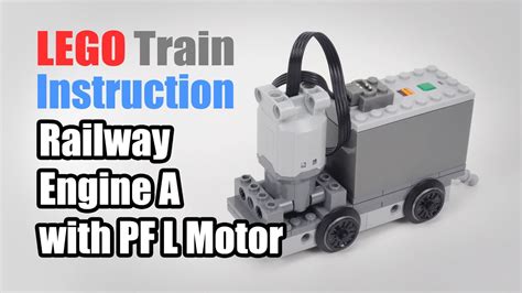 LEGO Train Railway Engine A with PF L Motor MOC Instruction - YouTube