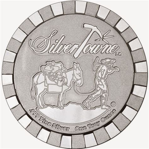 Ounces of Silver: SilverTowne Stackables Prospector 1oz 999 Silver Medallion Bullion Round