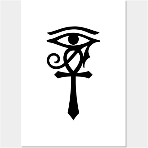 Egyptian symbol Ankh with Eye of Horus - Ankh Symbol - Posters and Art Prints | TeePublic