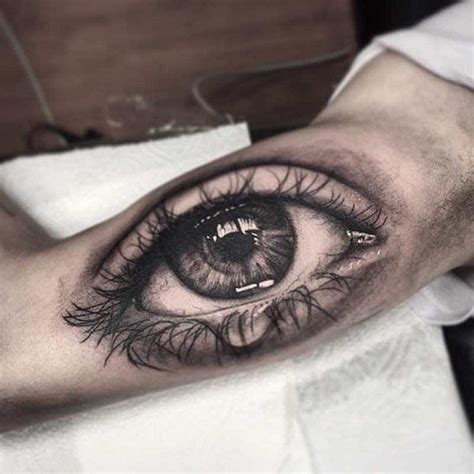 Drawing Black Realistic Eye Tattoo Design - bmp-cheesecake