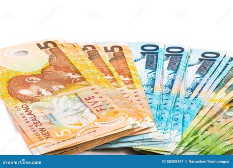 Notes in New Zealand Currency Stock Image - Image of banknote, credit ...