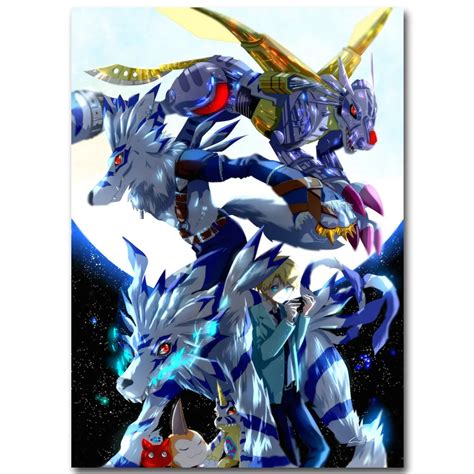 Digimon Adventure Tri Art Silk Fabric Poster Print 13x18 inch Japanese Picture for Living Room ...