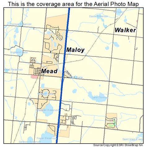 Aerial Photography Map of Mead, CO Colorado