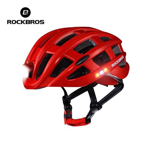 ROCKBROS Cycling Helmet Bike Ultralight Helmet With Light Integrally-molded Mountain Road ...