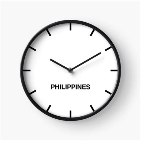 "Philippines Time Zone Newsroom Wall Clock" Clock for Sale by bluehugo ...