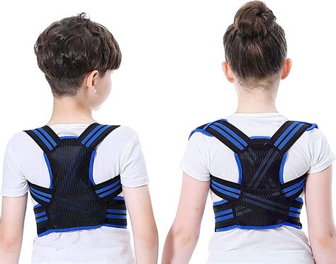 Amazon.com: Posture Corrector for Kids Women, Adjustable & Comfortable Upper Back Brace Posture ...