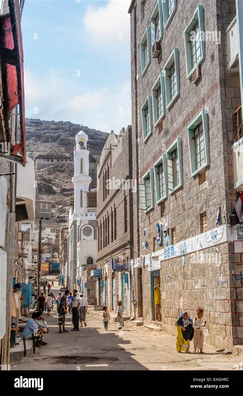 Streetscape in the city Aden, Yemen, Africa Stock Photo - Alamy