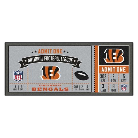 NFL - Cincinnati Bengals Ticket Runner 30"x72" | Cincinnati bengals ...