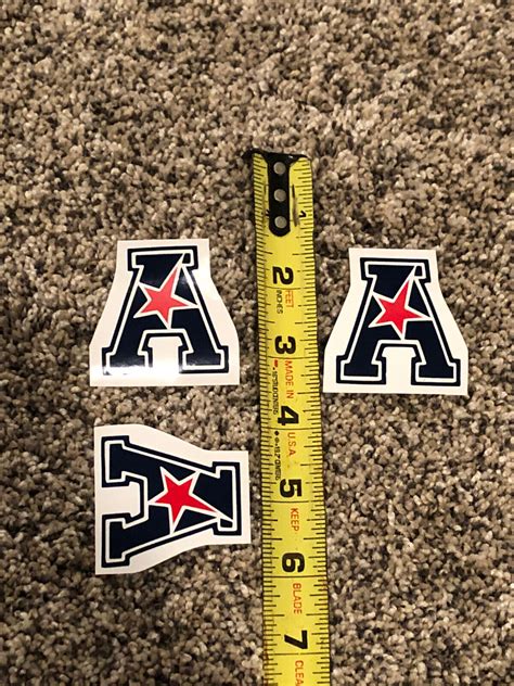 3 NCAA Football Helmet AAC American Athletic Conference Decals | eBay