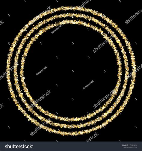 Gold Glitter Background Gold Circle Frame Stock Vector (Royalty Free) 1151916896 | Shutterstock