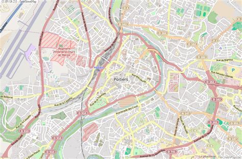 Poitiers Map France Latitude & Longitude: Free Maps