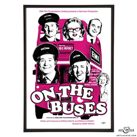 On The Buses - Stylish Pop Art - Bespoke & Custom Art | Art & Hue