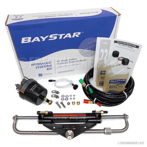 SeaStar HK4200A-3 BayStar Hydraulic Outboard Steering Kit Teleflex Marine System – Fredwarner ...