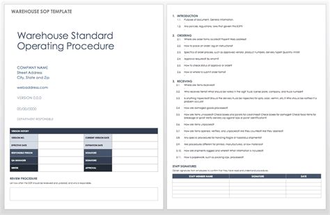 Standard Operating Procedures Manual Template For Your Needs