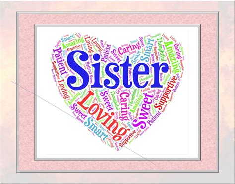 Sister Word Art - Etsy