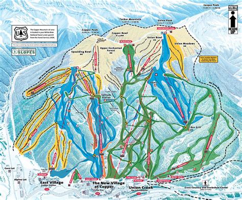 Copper Mountain Piste Map | trails & marked ski runs | SNO