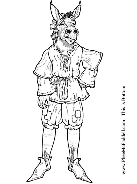 Bottom Puppet www.pheemcfaddell.com Colouring Pages, Adult Coloring Pages, Midsummer Nights ...