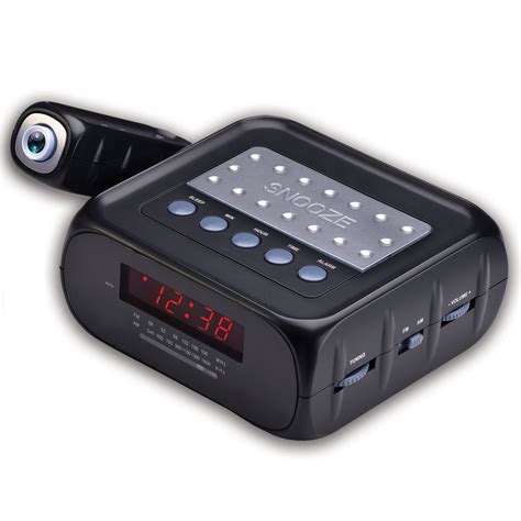 Digital Projection Alarm Clock with AM/FM Radio & AUX Input ...