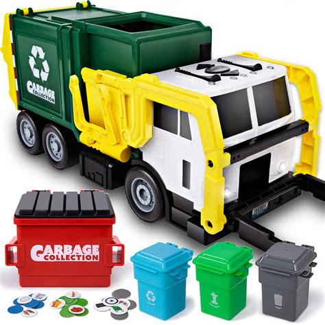 Buy JOYIN 16" Large Garbage Truck Toy, Friction Powered Waste ...