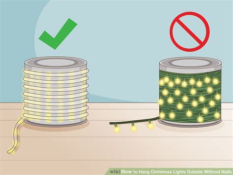 3 Ways to Hang Christmas Lights Outside Without Nails - wikiHow