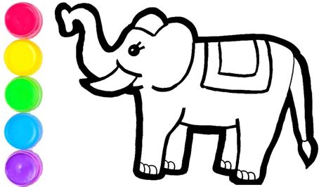 Elephant Drawing Easy For Kids || How To Draw A Elephant Step-By-Step ...