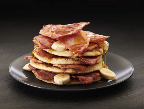 Pancake Stack With Bacon | Simon Howie Recipes