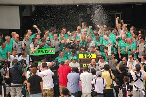 Photo Of The Week – AMG Mercedes F1 Team Celebrating Lewis Hamilton’s ...