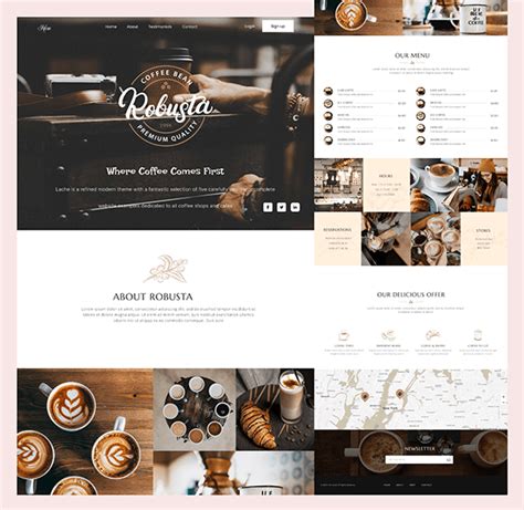 Coffee Shop Website Design :: Behance