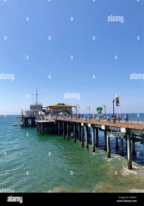 Santa Monica Pier Stock Photo - Alamy