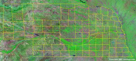 Nebraska County Map