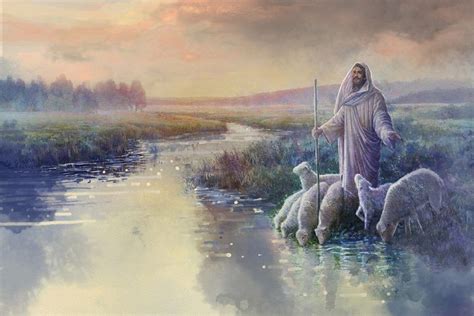 Jesus With Sheep Painting | Images and Photos finder