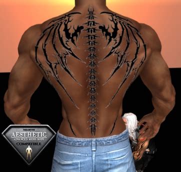 Second Life Marketplace - DEMON WING-SPINE 1