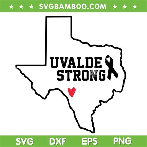 Uvalde Strong SVG, Uvalde Texas Map SVG