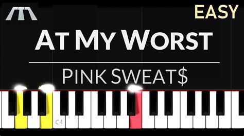 At My Worst - EASY Piano Tutorial Chords - Chordify