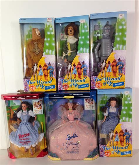 Lot - (6) NRFB "WIZARD OF OZ" DOLLS INCLUDING BARBIE AS "DOROTHY" AND ...