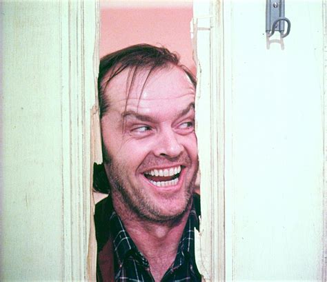 Frame from an alternate, unused take from The Shining. This alternate take of Jack Nicholson’s ...