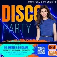 disco night party/club party Template | PosterMyWall