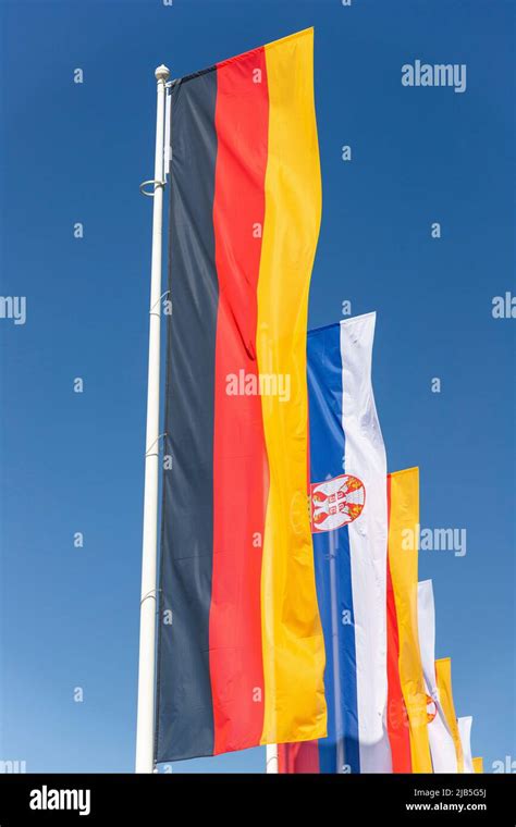 German and Serbian flags. Government, politics, diplomacy, trade ...