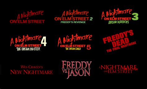 A Nightmare on Elm Street (1984–2010) Logos [from posters] : r/NightmareOnElmStreet