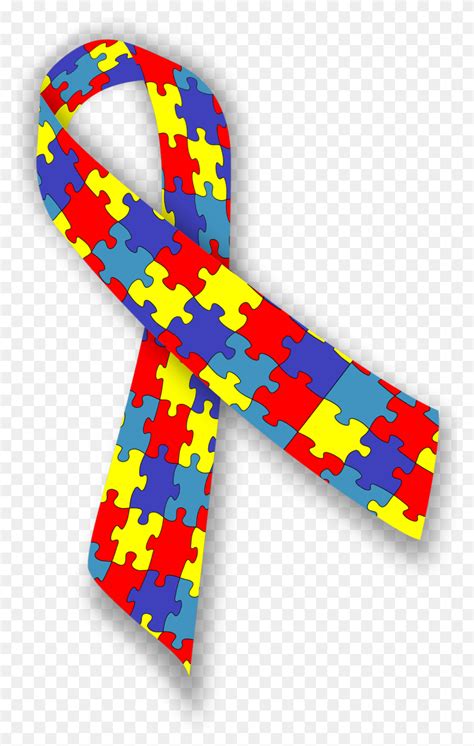 Autism Awareness Ribbon - Autism Ribbon Clip Art - FlyClipart